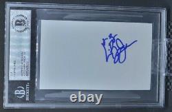 Lebron James Beckett Auto Index Card 2002 High School Bas Certified Autograph 10