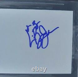 Lebron James Beckett Auto Index Card 2002 High School Bas Certified Autograph 10