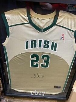 Lebron James High School Jersey Irish #23 Signed & Authenticated
