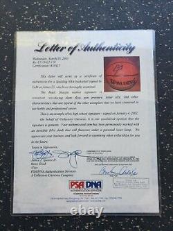 Lebron James High School Signed Baseketball Psa Dna Lakers Cleveland Autographed