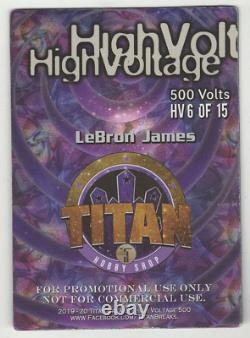 Lebron James Titan High Voltage 3-d Lenticular Promo Card? Amazing Super Rare