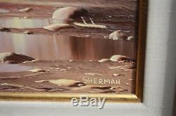 Leo Sherman painting, Arizona artist, titled High Country framed