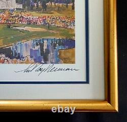 Leroy Neiman + Hand Signed + Golf + 1996 + High Quality Print + Framed