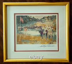 Leroy Neiman + Hand Signed + Golf + High Quality Print + Framed