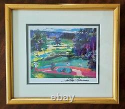 Leroy Neiman + Hand Signed + Golf + High Quality Print + Framed