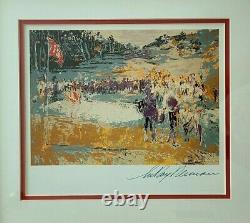 Leroy Neiman + Hand Signed + Golf + High Quality Print + Framed