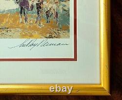 Leroy Neiman + Hand Signed + Golf + High Quality Print + Framed