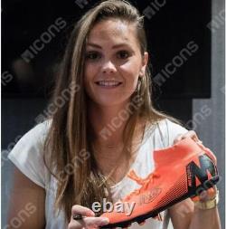 Lieke Martens FC Barcelona Signed Orange Nike Mercurial High Top Cleat ICONS