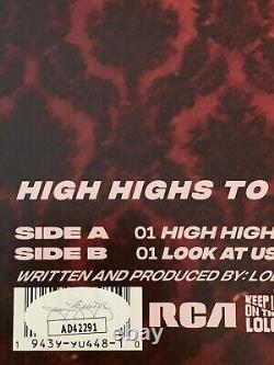 Lolo Zouai High Highs To Low Lows LP Red Vinyl Signed Autographed JSA COA