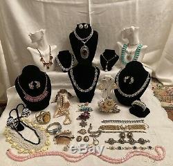 Lot Of Mid Century Designer Signed And High End Costume Jewelry