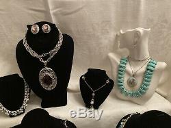 Lot Of Mid Century Designer Signed And High End Costume Jewelry