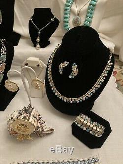 Lot Of Mid Century Designer Signed And High End Costume Jewelry