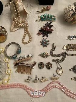 Lot Of Mid Century Designer Signed And High End Costume Jewelry