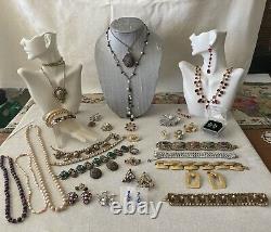 Lot Of Vintage Designer Signed And High End Jewelry