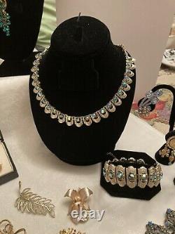 Lot Of Vintage Designer Signed High End Jewelry And Accessories