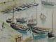 Louis Kahan (1905-2002)'fishing Boats, Brittany' Rare & Highly Collectable