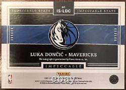 Luka Doncic 2021-22 Impeccable ON CARD Auto #/46, 46 Point Playoff Career High