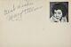 MARY TREEN Autograph Signed 4x6 INDEX CARD It's a Wonderful Life HIGH POWERED