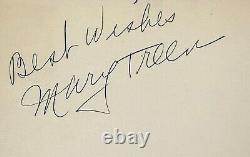 MARY TREEN Autograph Signed 4x6 INDEX CARD It's a Wonderful Life HIGH POWERED