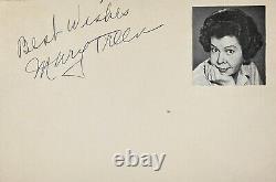 MARY TREEN Autograph Signed 4x6 INDEX CARD It's a Wonderful Life HIGH POWERED