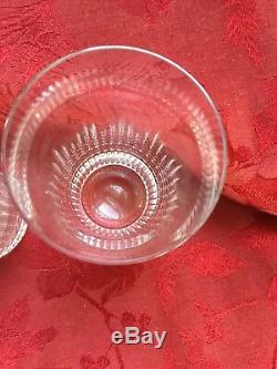 MIB FLAWLESS Exquisite BACCARAT Pair NANCY Art Crystal HIGH BALL TUMBLER GLASSES