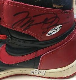MICHAEL JORDAN SIGNED RARE UDA Nike Air Jordan 1 Retro High Men's Size 10.5