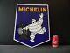 MICHELIN Automobile Tyres Garage Dealership Genuine Porcelain Enamel Sign