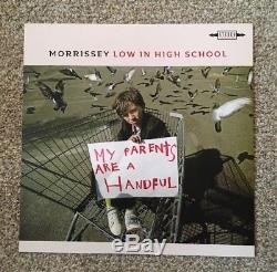 MORRISSEY Low In High School Signed Test Pressing RARE + Slipmat and Promo Flat
