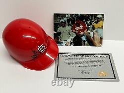 Mark McGwire St Louis Cardinals Signed Autographed Mini Helmet with COA