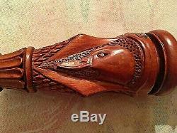 Marv Meyer Duck Call Highly Carved & Checkered Signed & Dated 2003