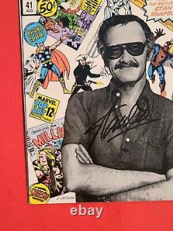 Marvel Age 41 signed by Stan Lee photo cover Marvel Comics 1986 High Grade NM