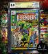 Marvel Feature The Defenders #1 CGC 8.0 STAN LEE SIGNED! (Marvel) HIGH RES SCANS