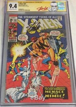 Marvel X-men #69 Signed by Stan Lee CGC 9.4 SS Tough in High Grade