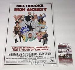 Mel Brooks HIGH ANXIETY Signed 11x17 Photo JSA COA In Person Autograph