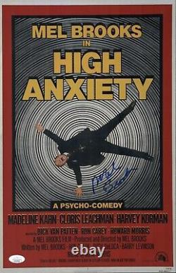 Mel Brooks Signed 11x17 HIGH ANXIETY Photo IN PERSON Autograph JSA COA Cert
