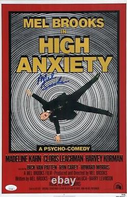 Mel Brooks Signed 11x17 High Anxiety Director Authentic Autograph JSA COA
