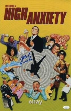 Mel Brooks Signed Autographed 11X17 Photo High Anxiety Director JSA HH36204