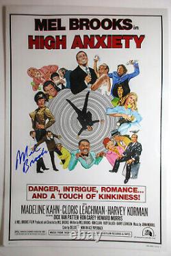 Mel Brooks Signed Autographed HIGH ANXIETY 12x18 Photo EXACT Proof ACOA A