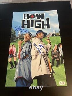Method Man & Redman Signed 11x17 How High Mini poster Photo Beckett Coa