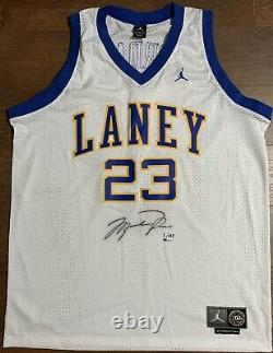 Michael Jordan Signed Laney High School Jersey Limited 5/123 UDA COA