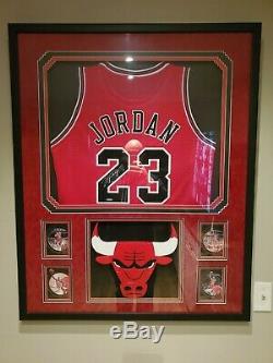 Michael Jordan Uda Upper Deck Authenticated High End Framed Signed Auto Jersey