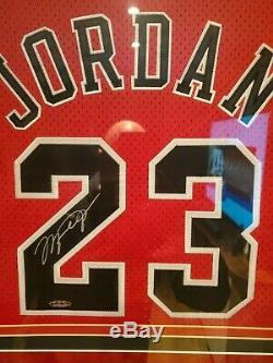 Michael Jordan Uda Upper Deck Authenticated High End Framed Signed Auto Jersey