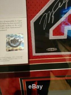 Michael Jordan Uda Upper Deck Authenticated High End Framed Signed Auto Jersey