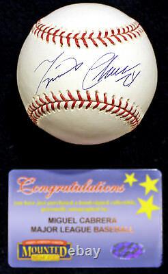 Miguel Cabrera 24 Signed Auto Baseball High Grade Mint Mounted Memories Coa