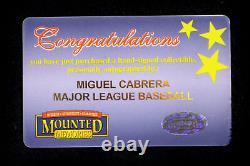 Miguel Cabrera 24 Signed Auto Baseball High Grade Mint Mounted Memories Coa