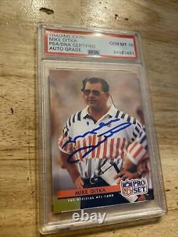 Mike Ditka PSA Autograph GEM MINT 1992 Hall Fame Vintage Chicago Bears Collector