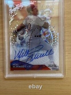 Mike Schmidt Signed Autographed 2014 Topps High Tek 05/25 PSA/DNA CERT AUTO 9