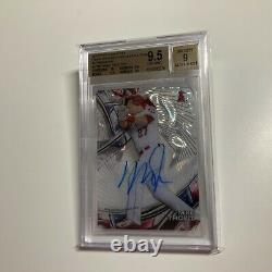 Mike Trout 2016 Topps High Tek Home Uniform SP Autographs Auto Card 5/15 BGS 9.5