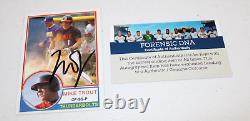 Mike Trout Millville High School Thunderbolts AUTOGRAPHED WITH COA