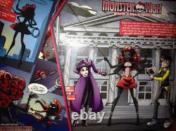 Monster High Sdcc 2013 Webarella Plus Power Ghoul Dolls And Signed Print